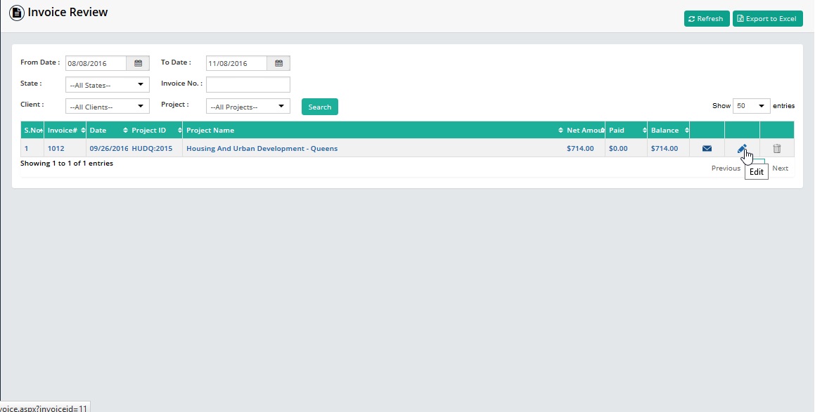 Invoice Review